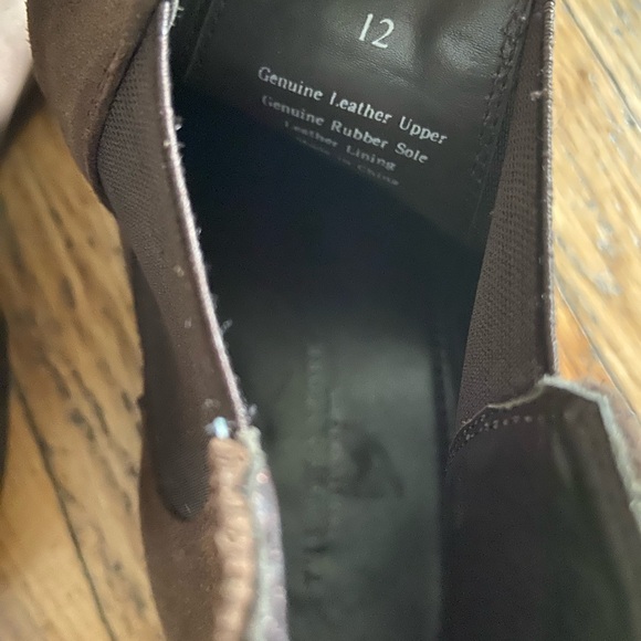 Bloomingdales the mens shop Brown Suede Chelsea Boots 12 - Picture 8 of 8